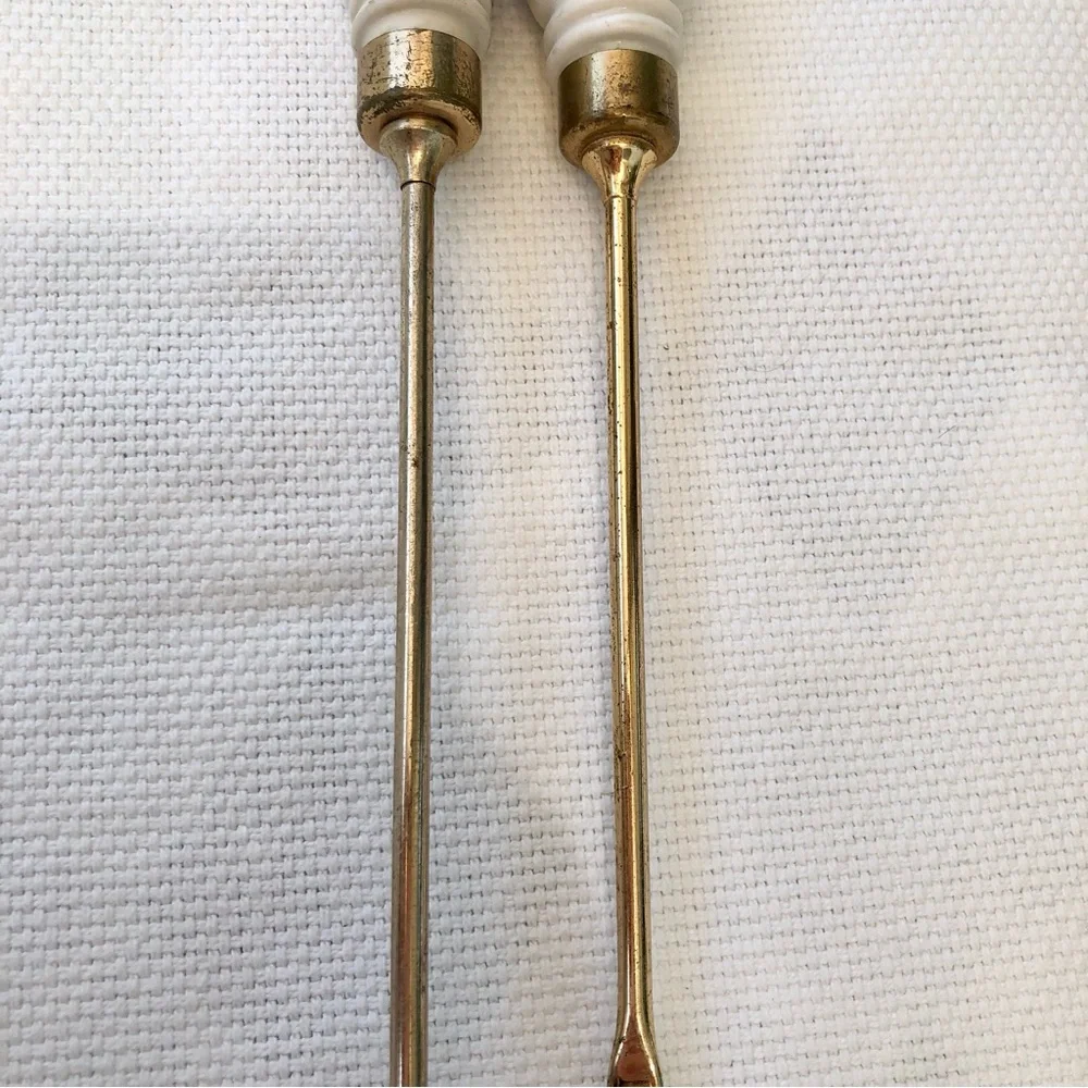 Vintage spoon and fork condiment cocktail with King tops bar set